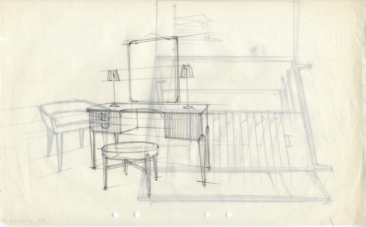 Sovrumsmöbler 88 st, skåp, sideboard, sekretärer, 47 st.