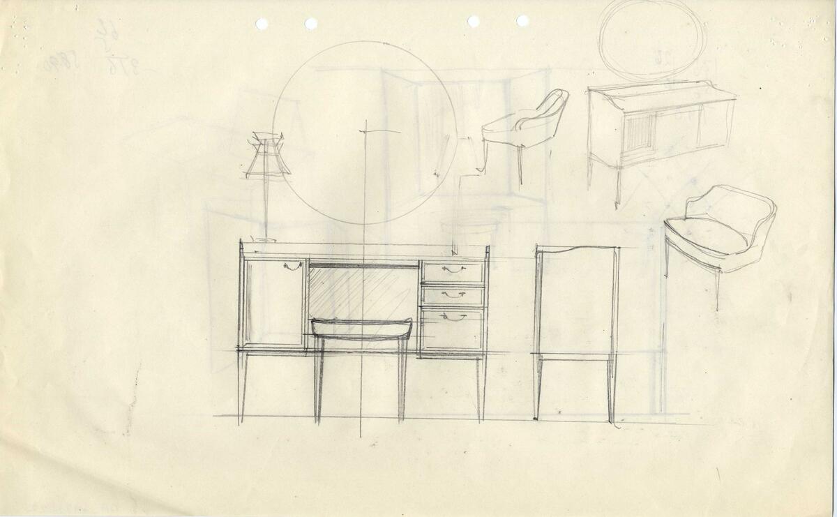 Sovrumsmöbler 88 st, skåp, sideboard, sekretärer, 47 st.