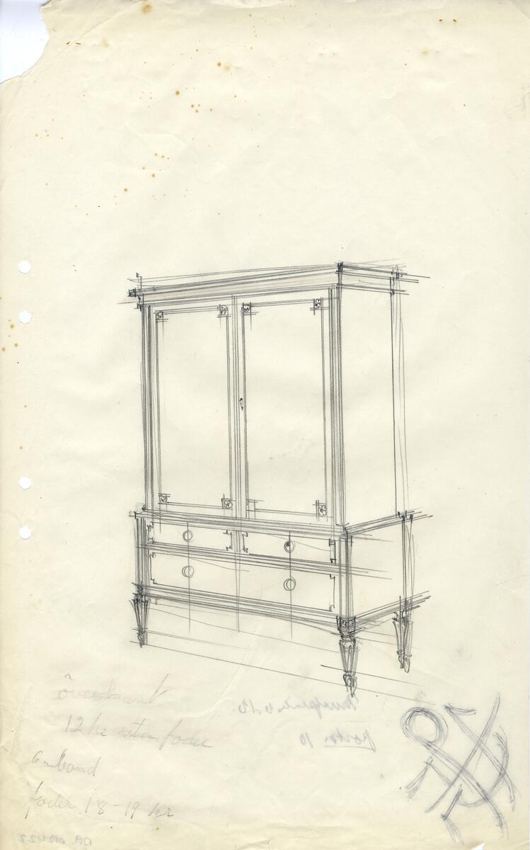 Sovrumsmöbler 88 st, skåp, sideboard, sekretärer, 47 st.