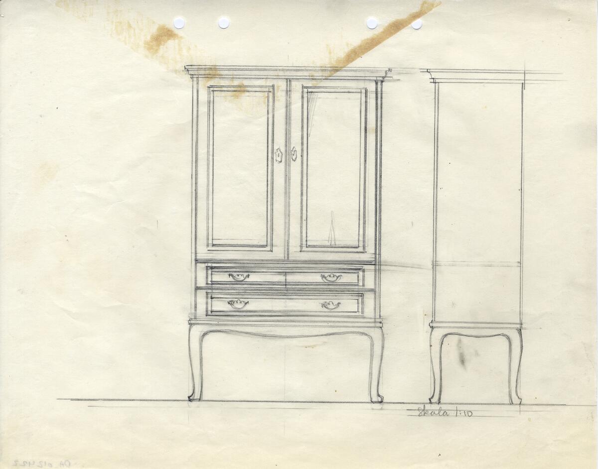 Sovrumsmöbler 88 st, skåp, sideboard, sekretärer, 47 st.