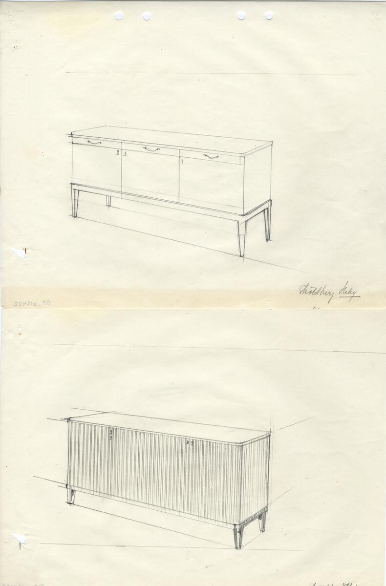 Sovrumsmöbler 88 st, skåp, sideboard, sekretärer, 47 st.