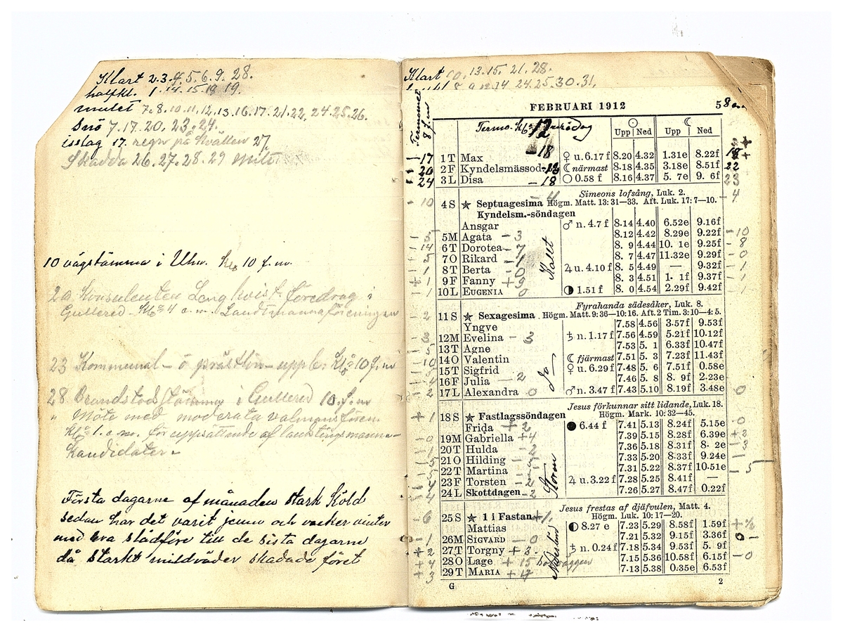 Gullereddagboken 1912 1