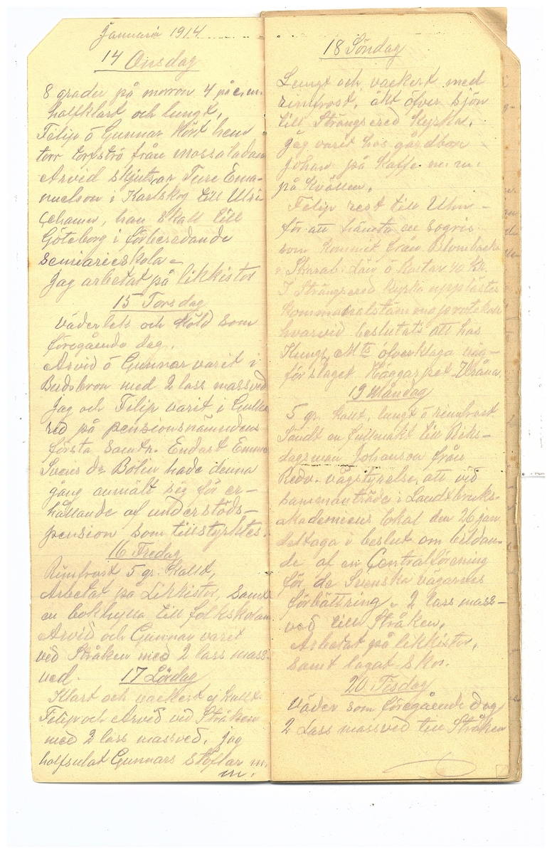 Gullereddagboken 1914 2