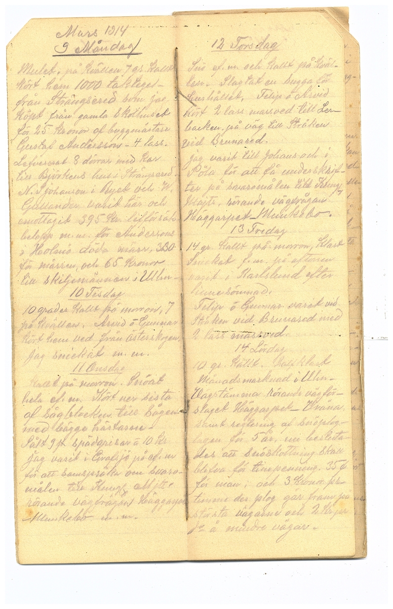Gullereddagboken 1914 2