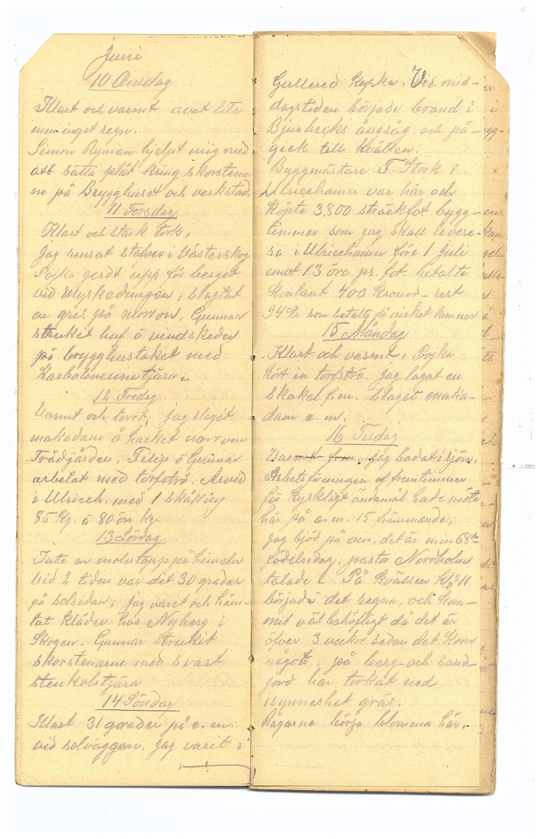 Gullereddagboken 1914 2