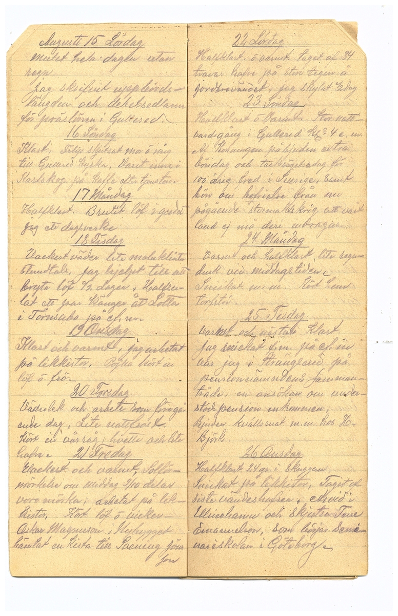 Gullereddagboken 1914 2