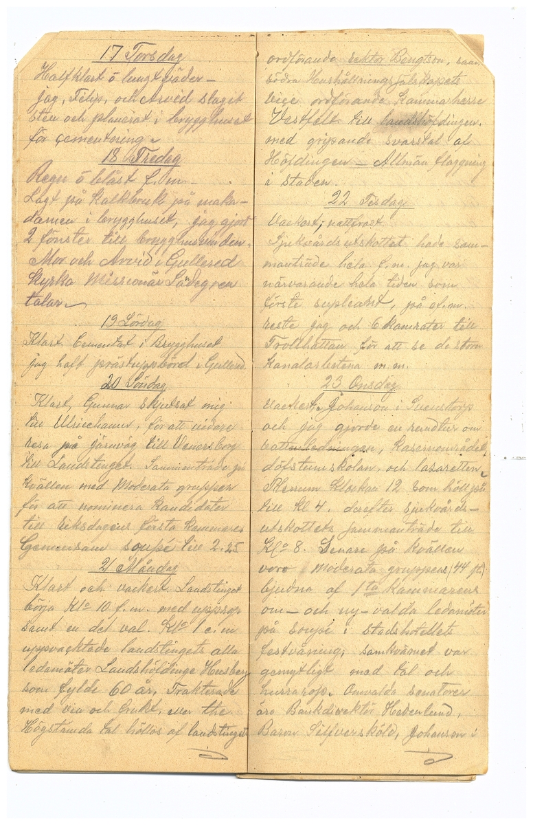 Gullereddagboken 1914 2