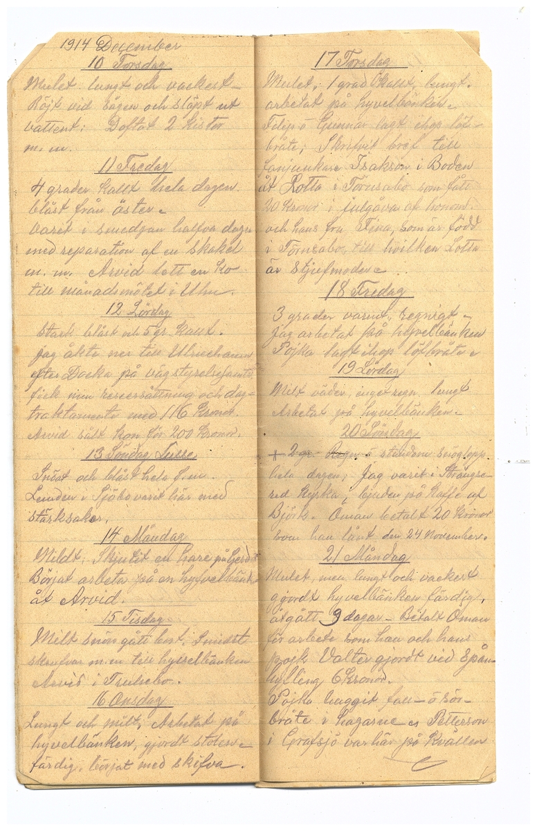 Gullereddagboken 1914 2