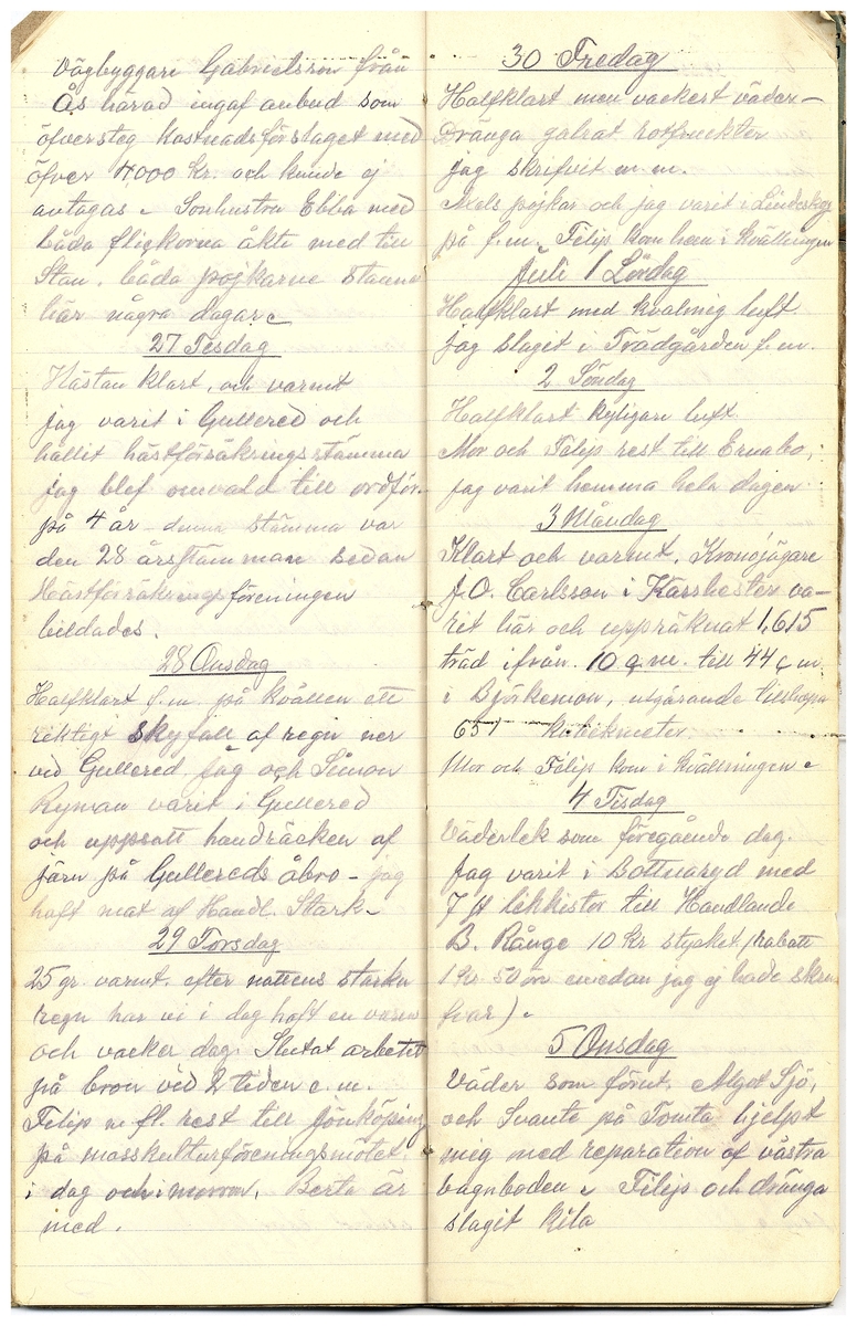 Gullereddagboken 1916 3