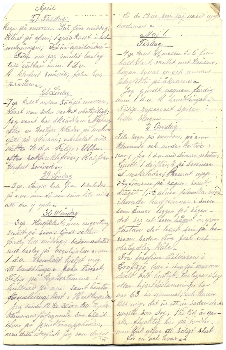 Gullereddagboken 1917 3