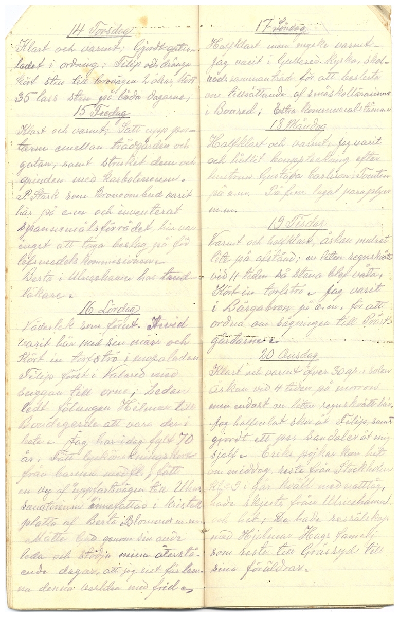 Gullereddagboken 1917 3