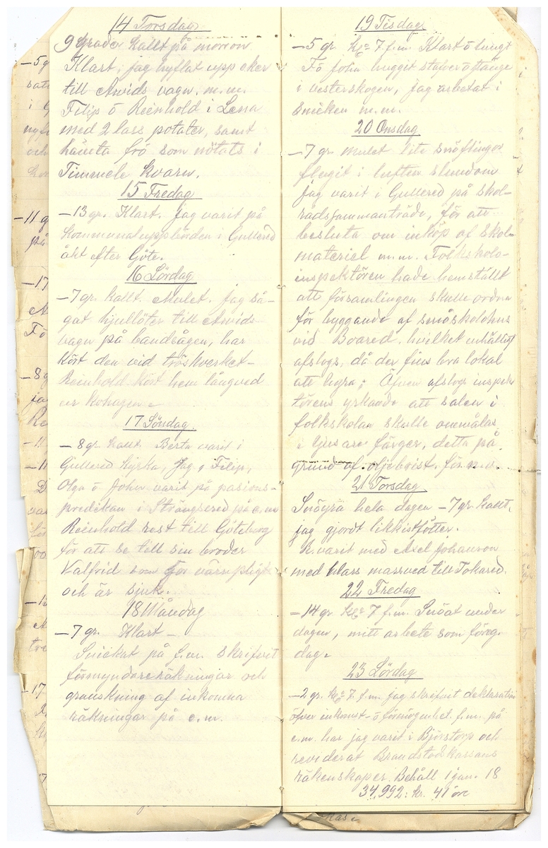 Gullereddagboken 1918 2