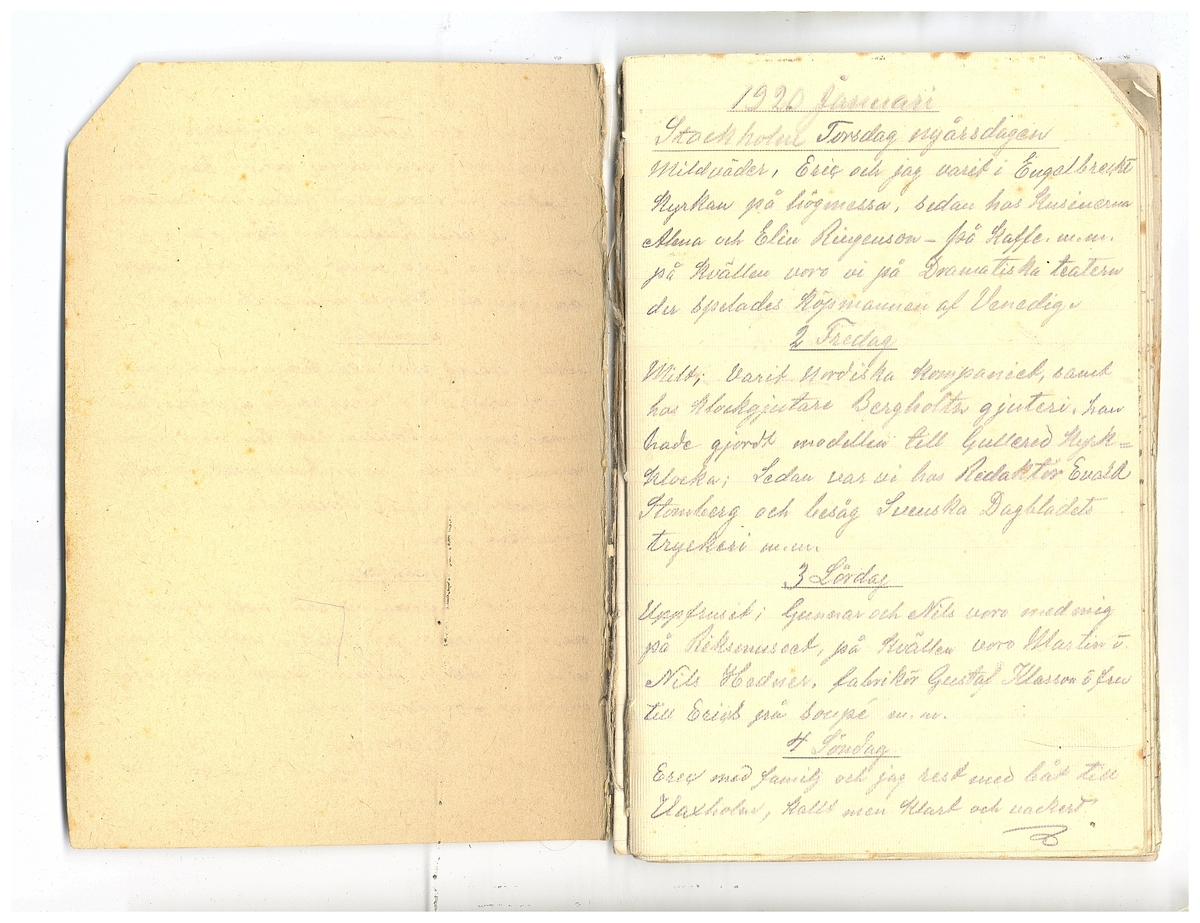 Gullereddagboken 1920 2