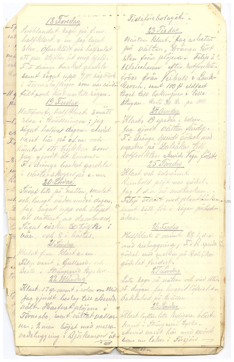 Gullereddagboken 1918 2
