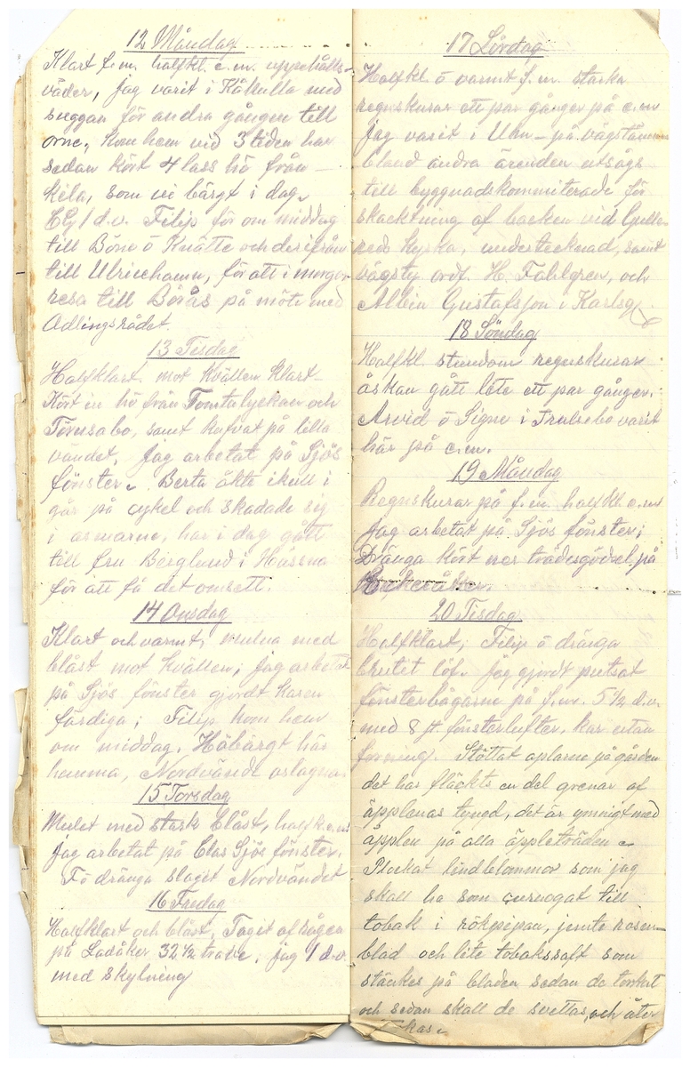 Gullereddagboken 1918 2
