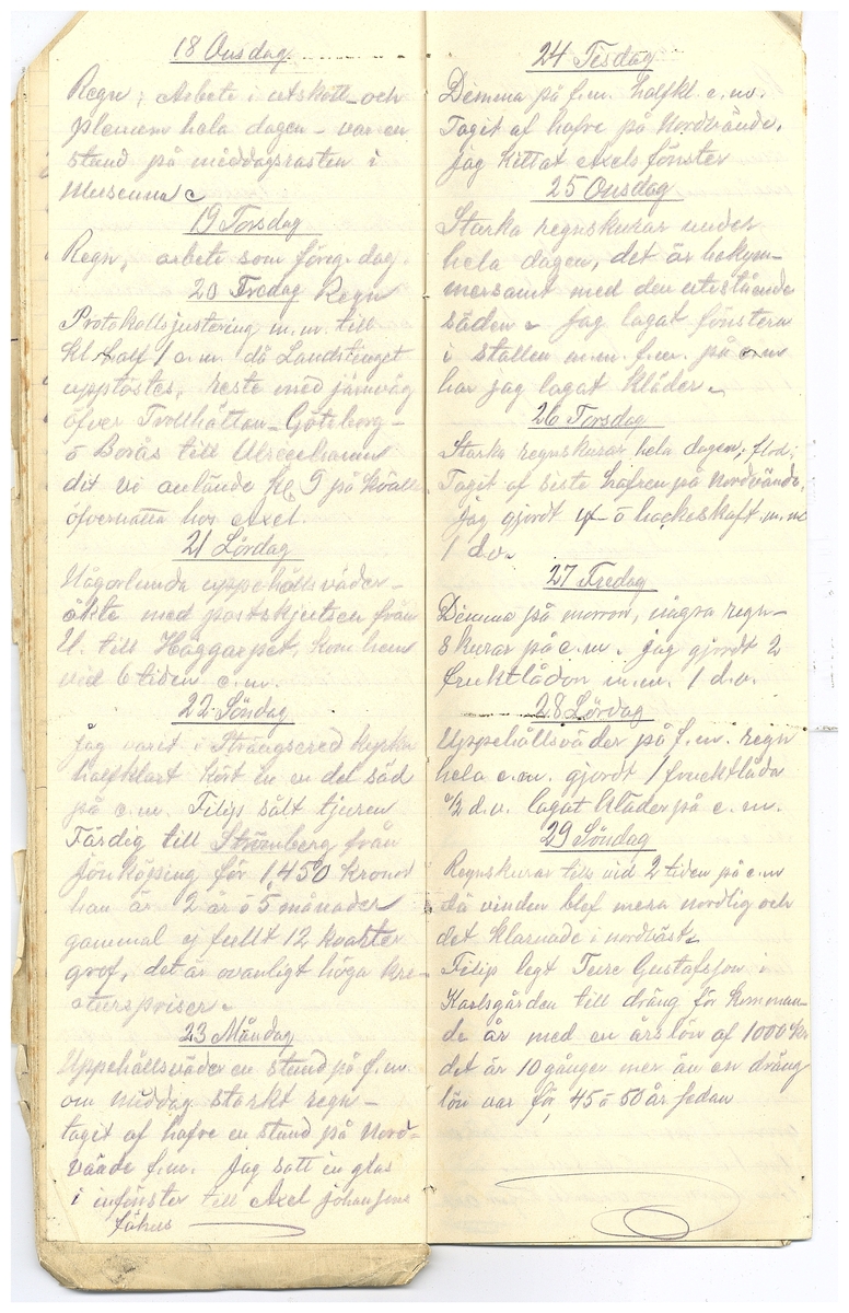 Gullereddagboken 1918 2
