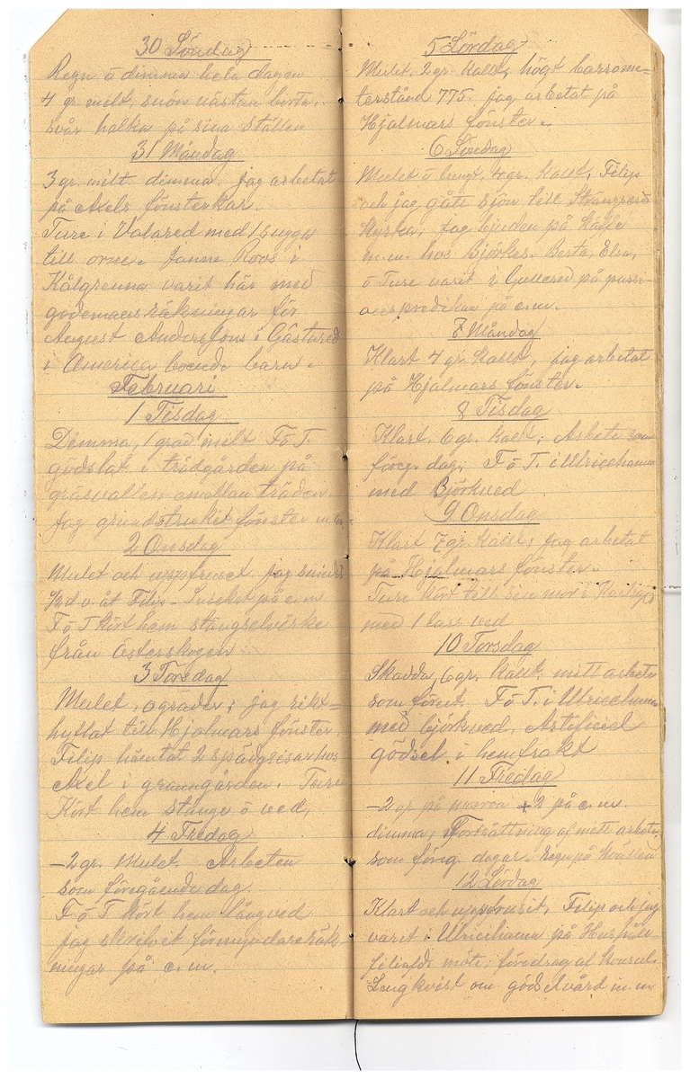 Gullereddagboken 1921-1922