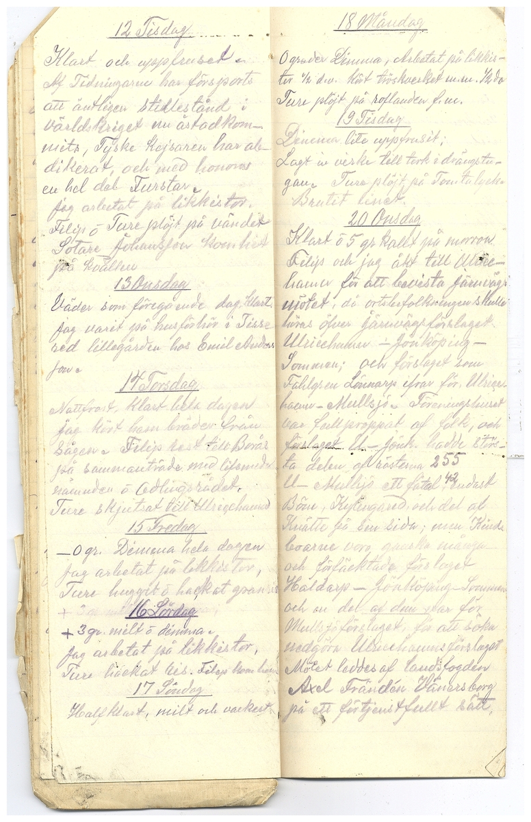 Gullereddagboken 1918 2