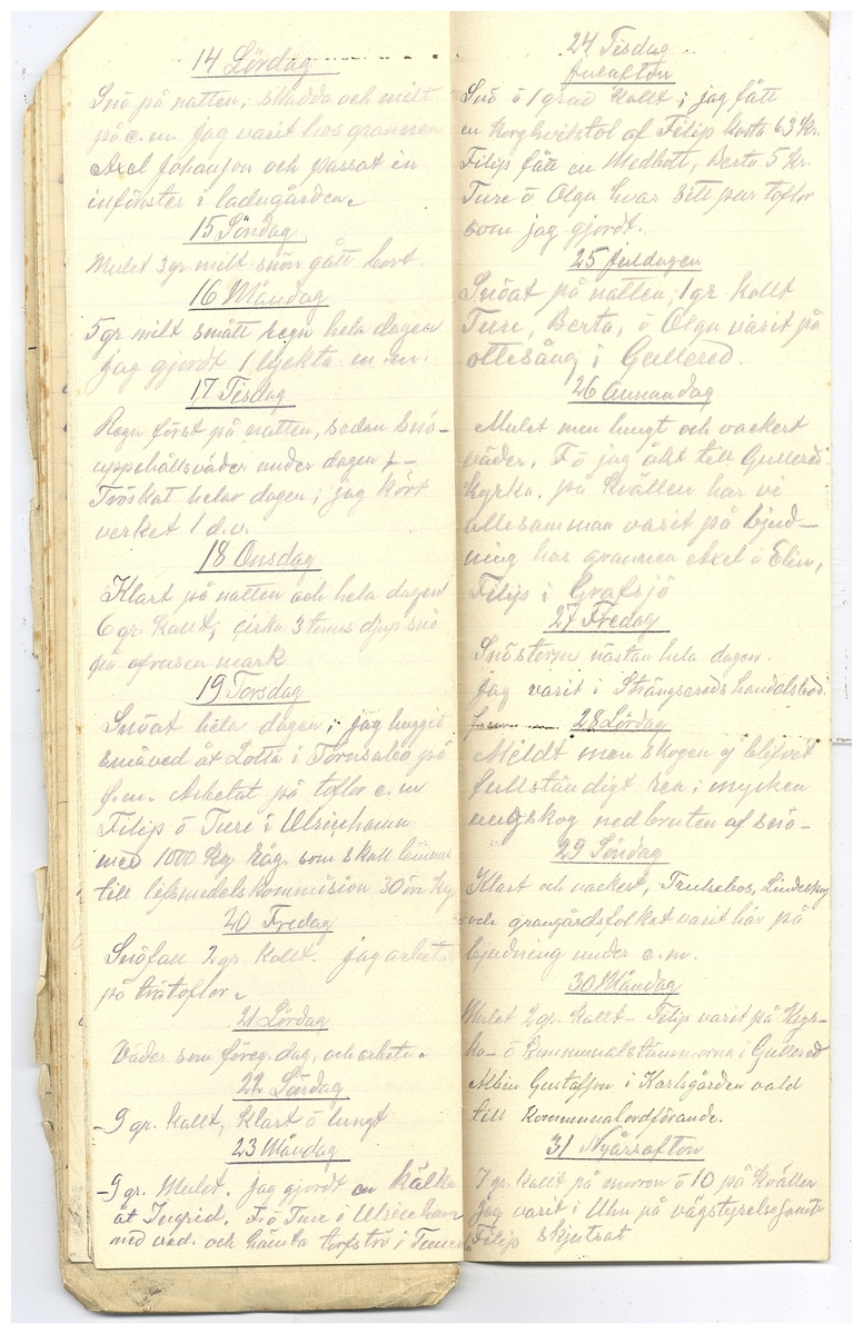 Gullereddagboken 1918 2