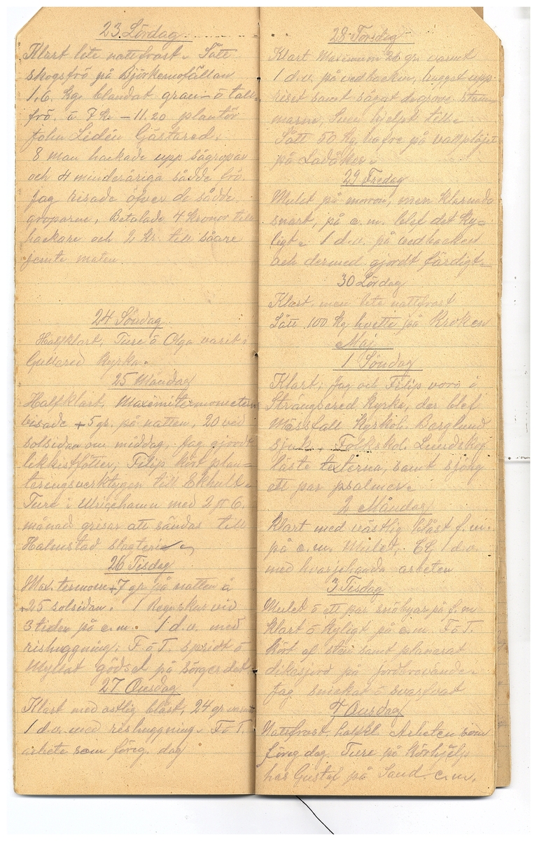 Gullereddagboken 1921-1922