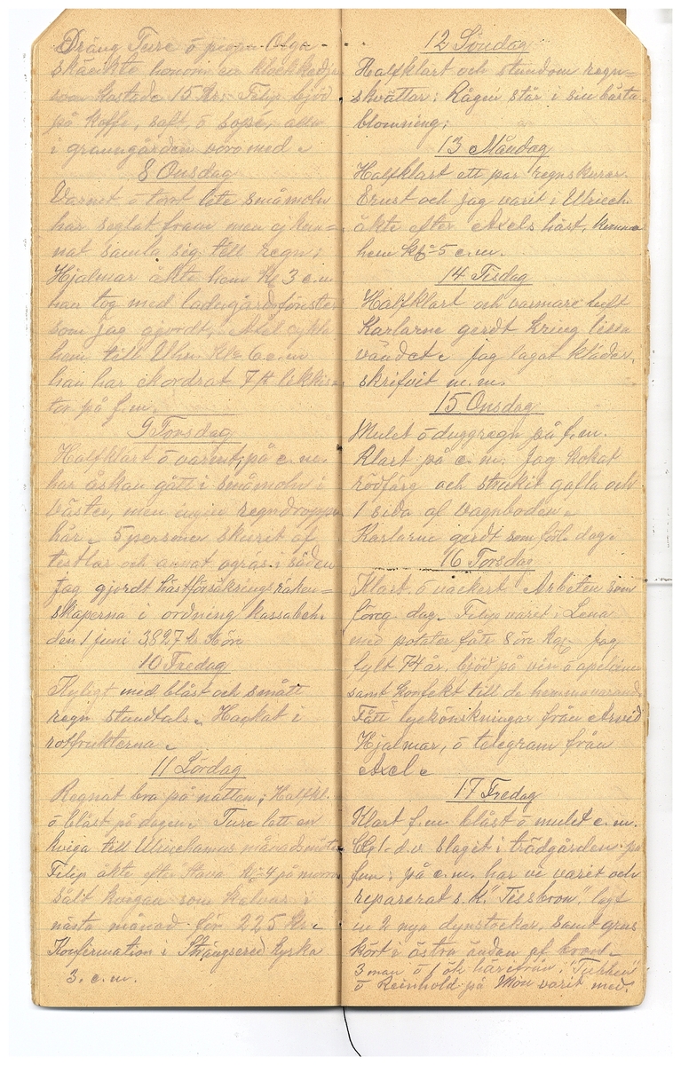 Gullereddagboken 1921-1922