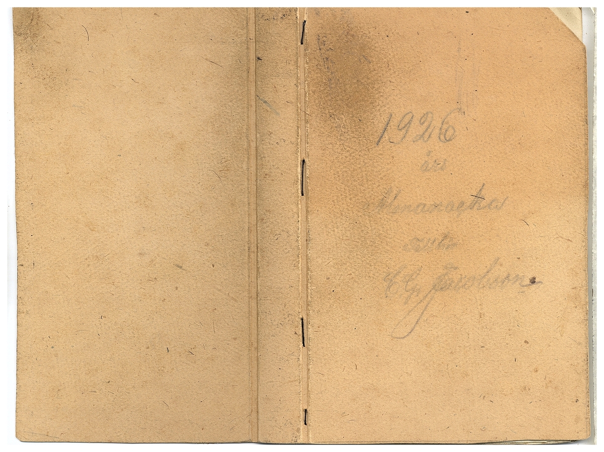 Gullereddagboken 1926 1