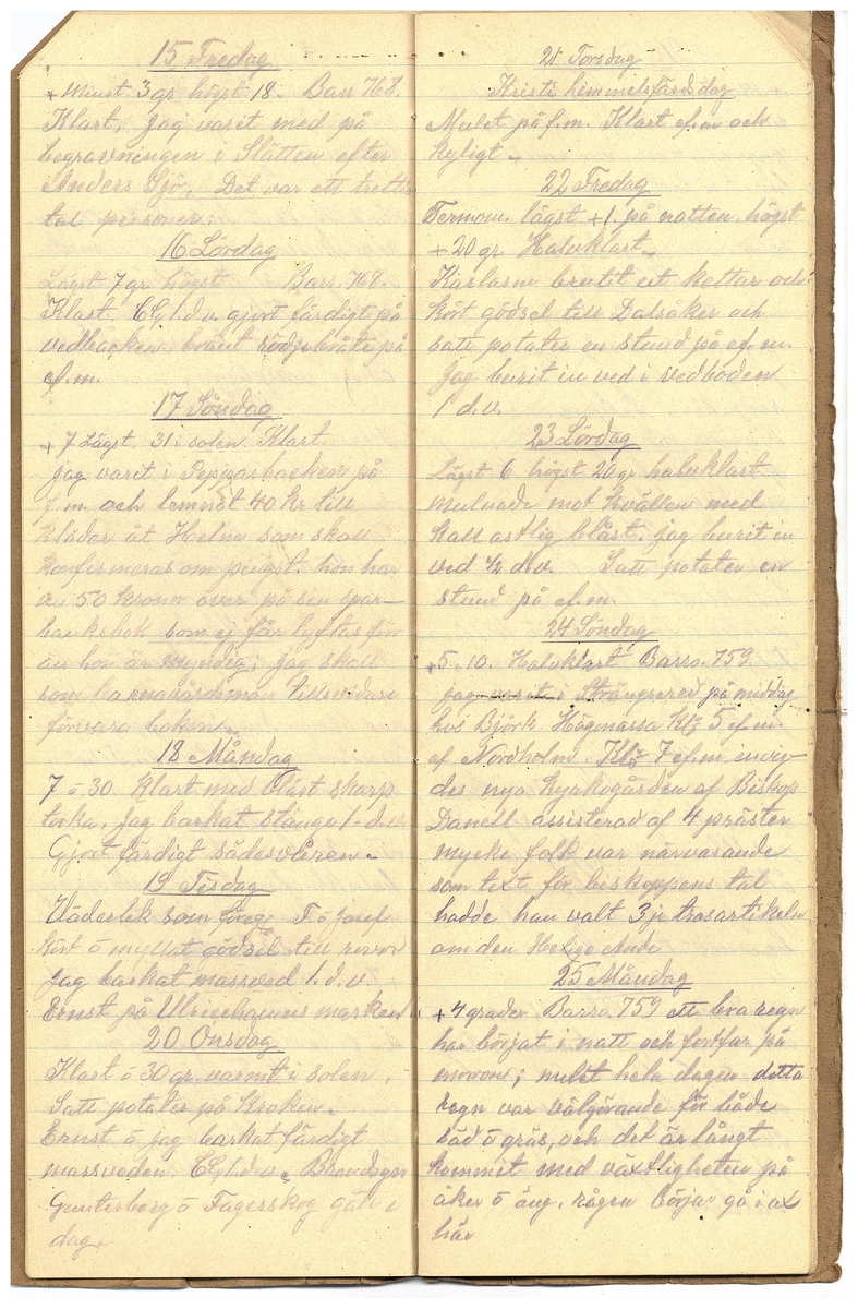 Gullereddagboken 1925