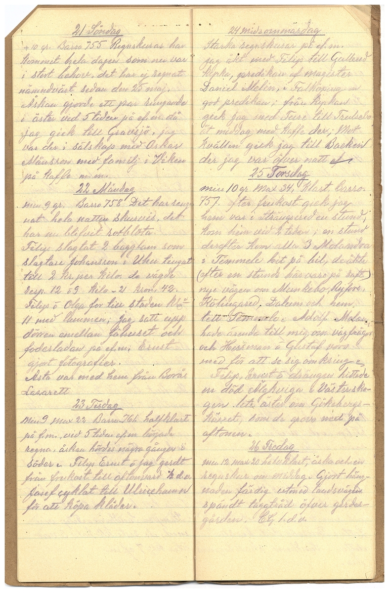 Gullereddagboken 1925