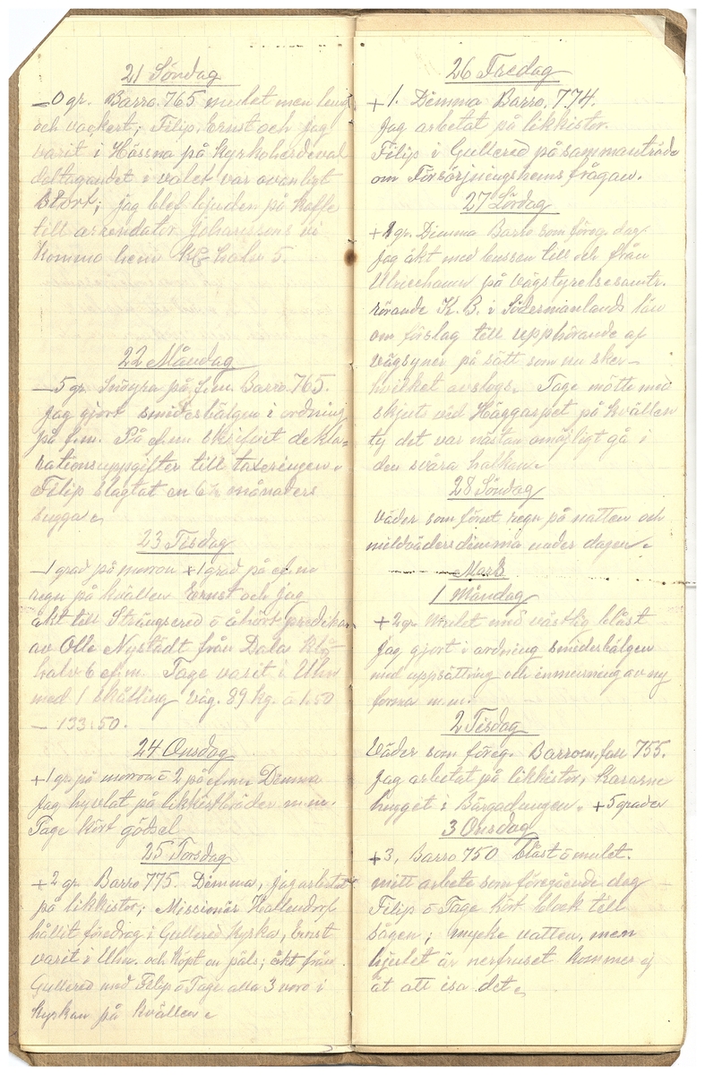 Gullereddagboken 1926 2