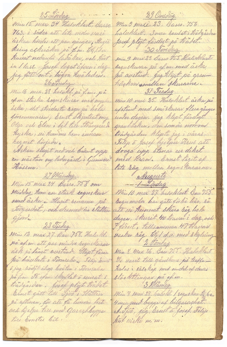 Gullereddagboken 1925