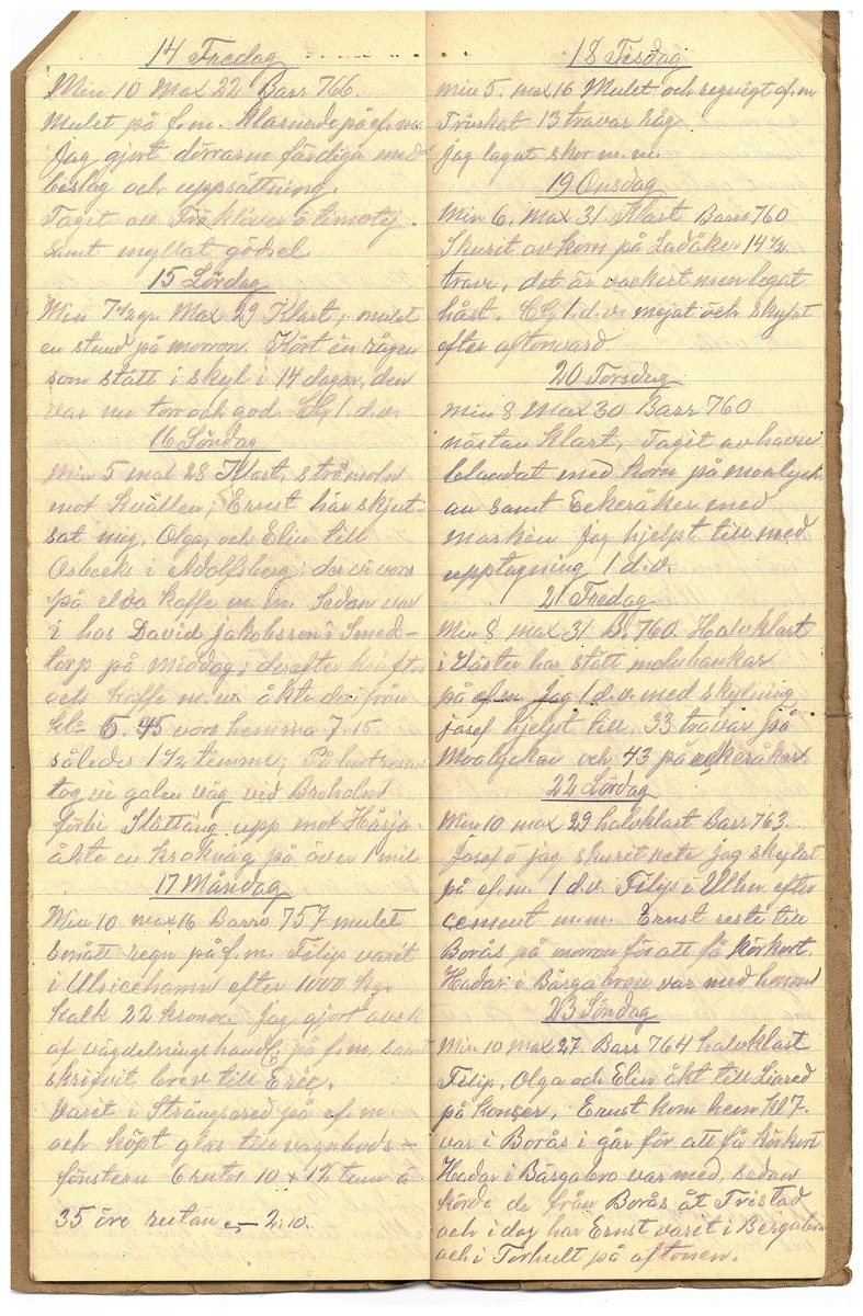 Gullereddagboken 1925