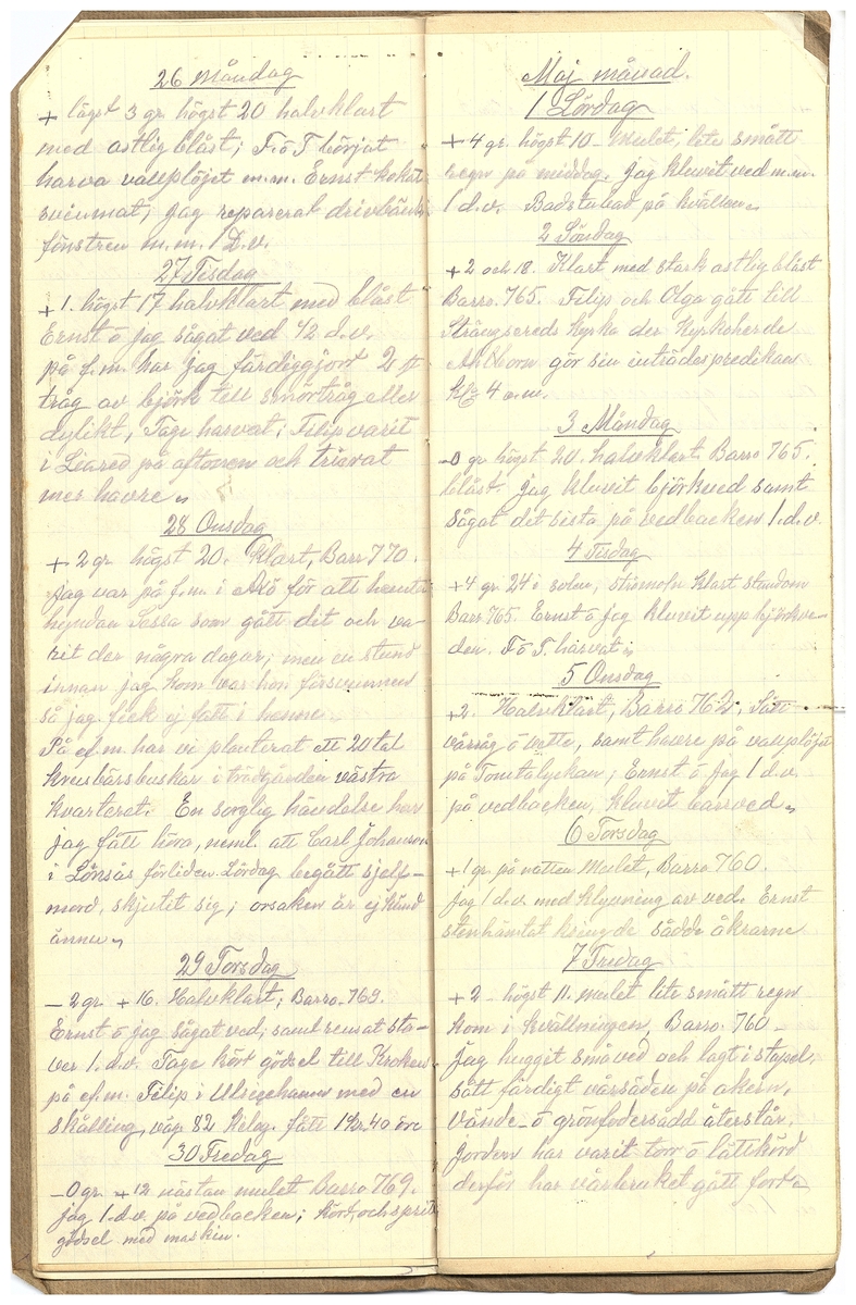Gullereddagboken 1926 2