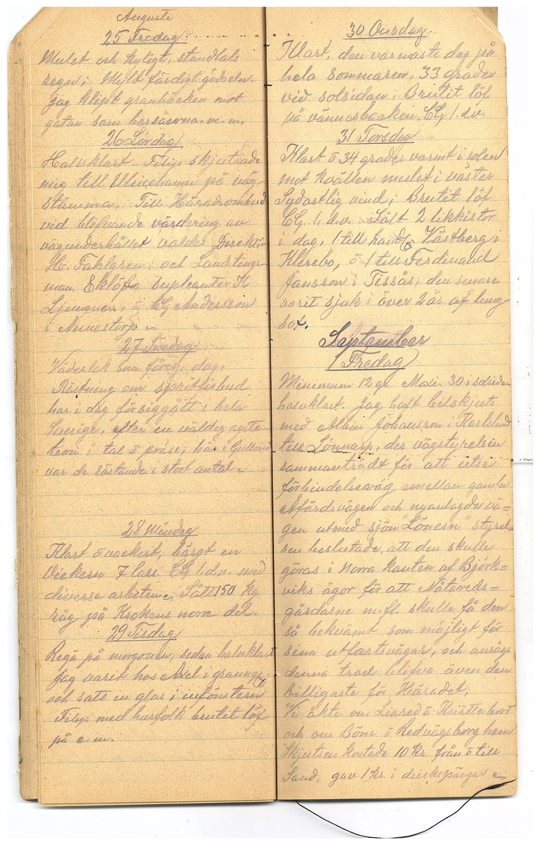 Gullereddagboken 1921-1922