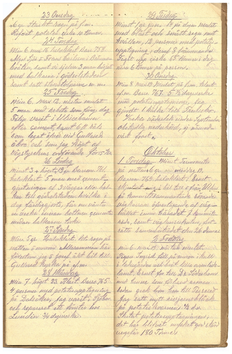 Gullereddagboken 1925