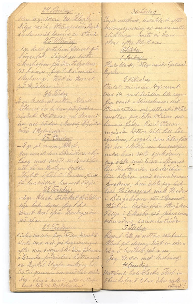 Gullereddagboken 1921-1922