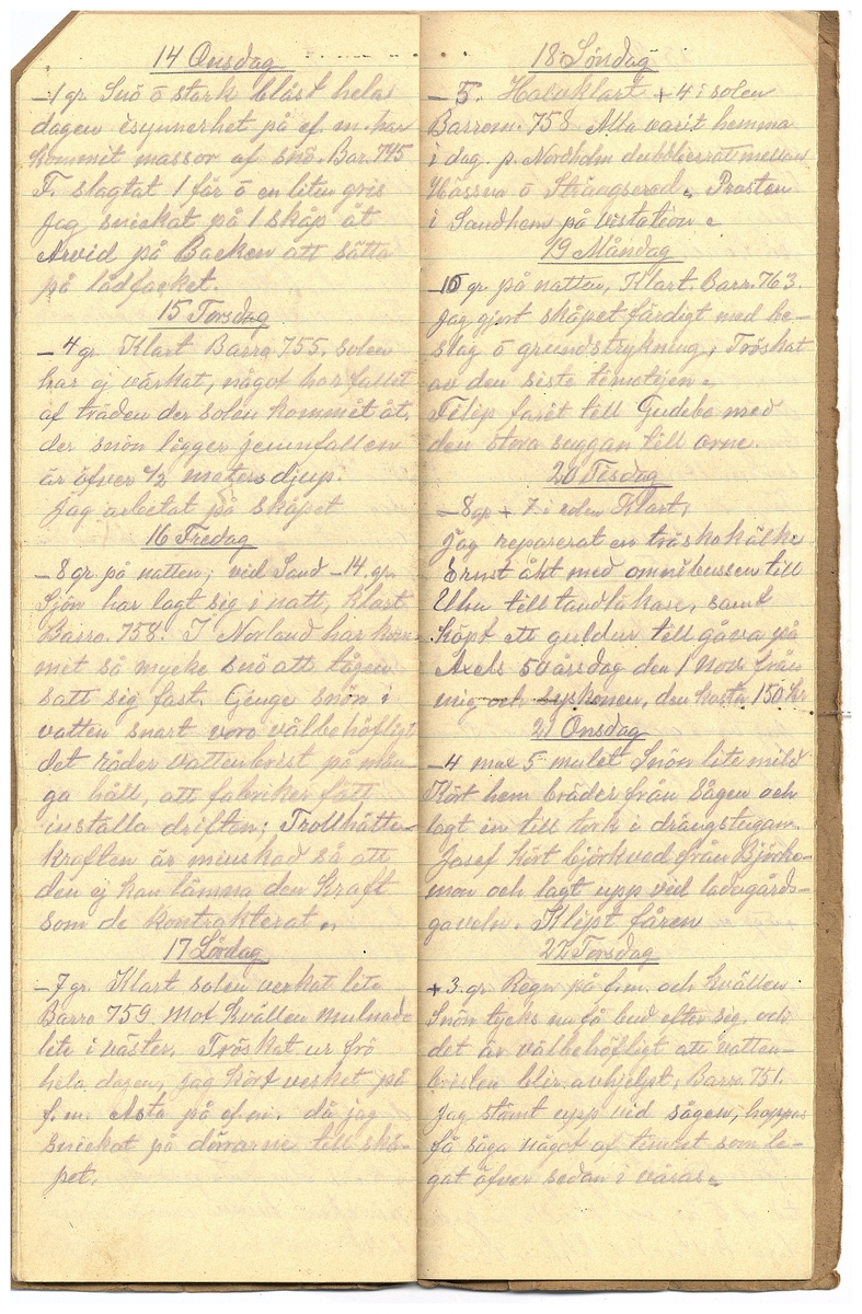 Gullereddagboken 1925