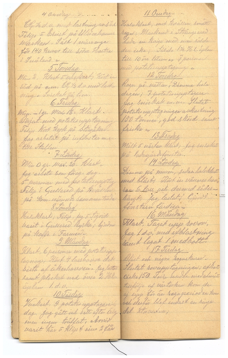 Gullereddagboken 1921-1922