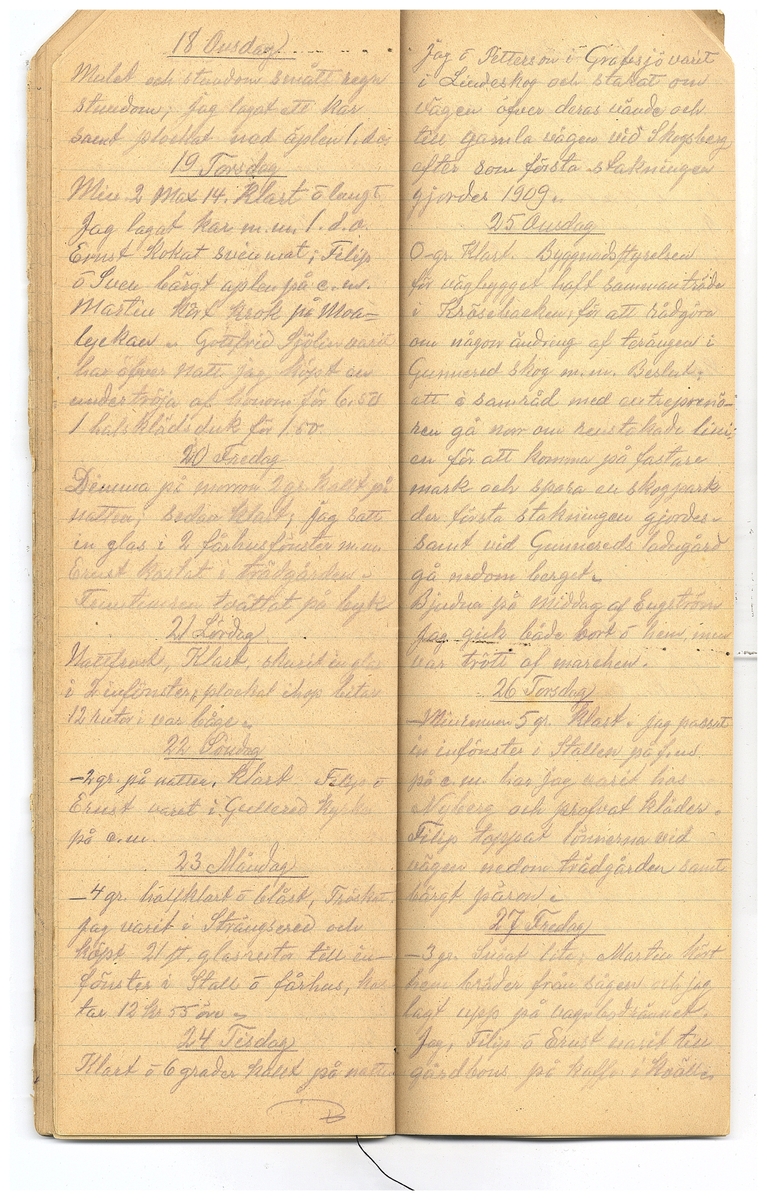 Gullereddagboken 1921-1922