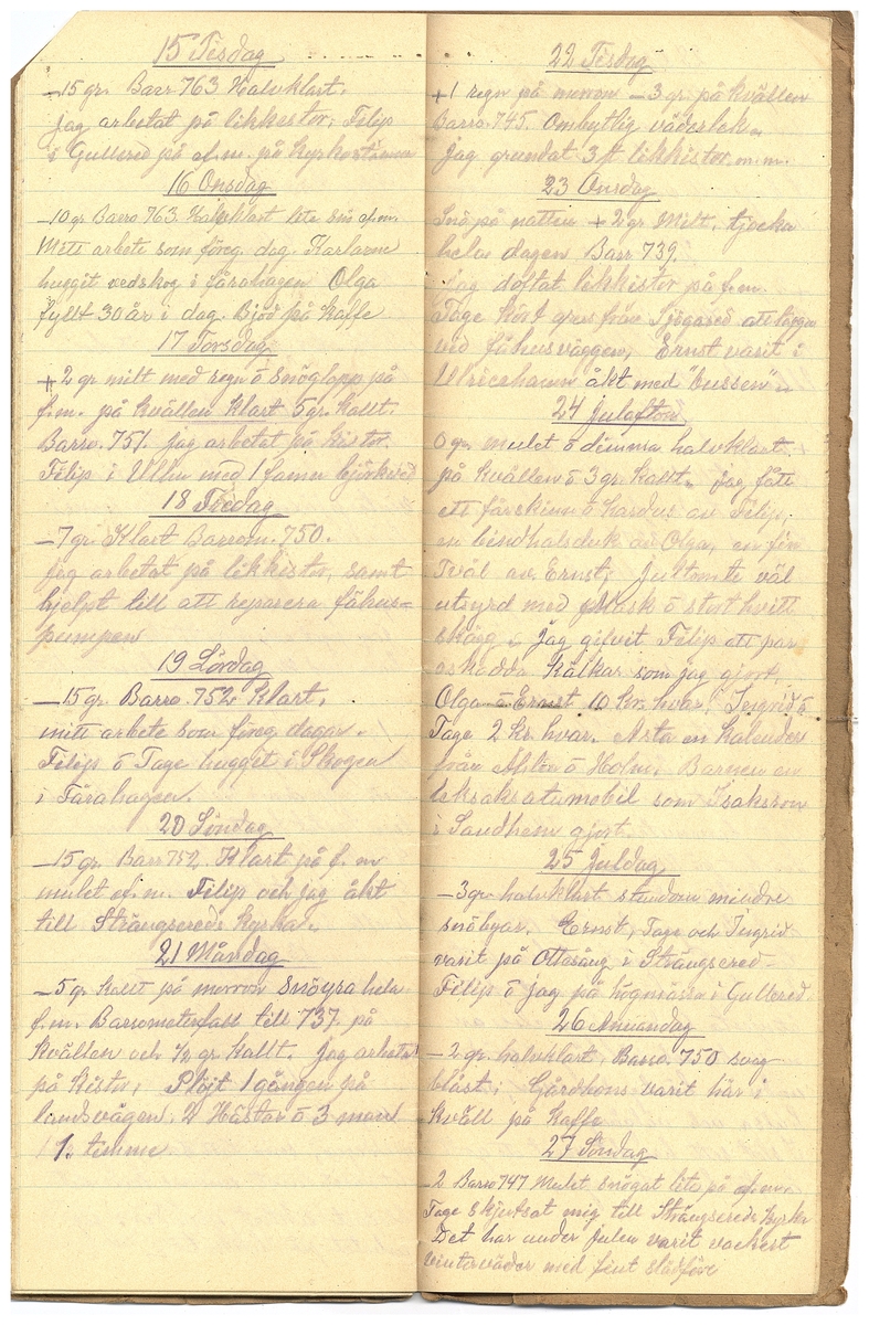 Gullereddagboken 1925