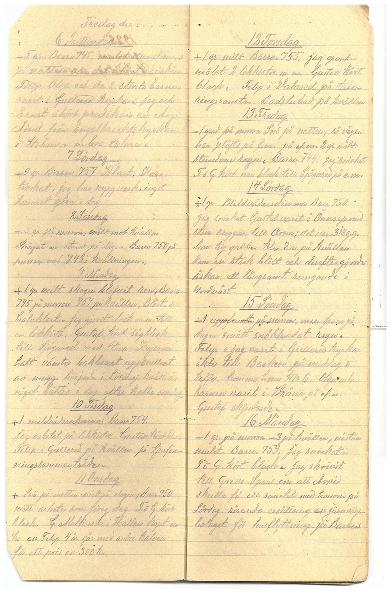 Gullereddagboken 1928