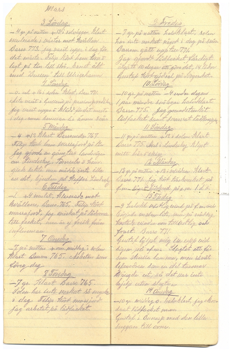 Gullereddagboken 1928