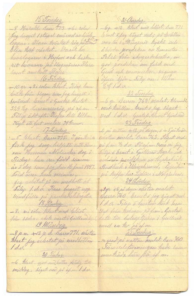 Gullereddagboken 1928
