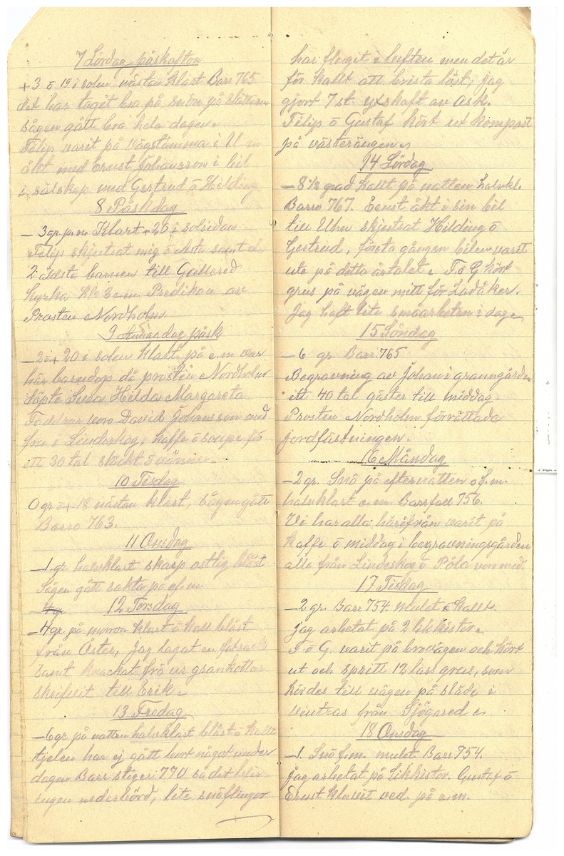 Gullereddagboken 1928