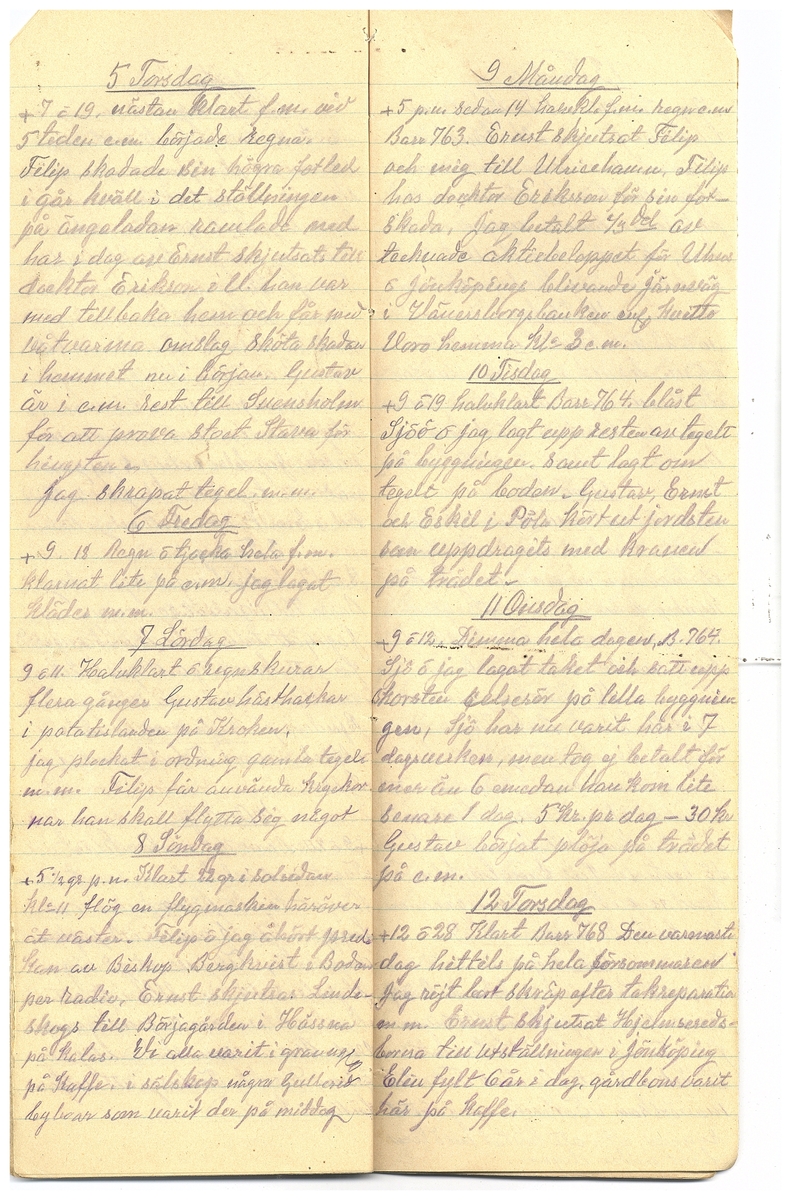 Gullereddagboken 1928