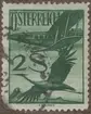 Frimärke ur Gösta Bodmans filatelistiska motivsamling, påbörjad 1950.
Frimärke från Österrike, 1925. Motiv av Österrikisk flygmaskin, tvådäckare