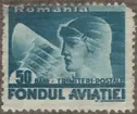 Frimärke ur Gösta Bodmans filatelistiska motivsamling, påbörjad 1950.
Frimärke från Rumänien, 1936. Motiv av Rumänisk pilot För flygväsendet.