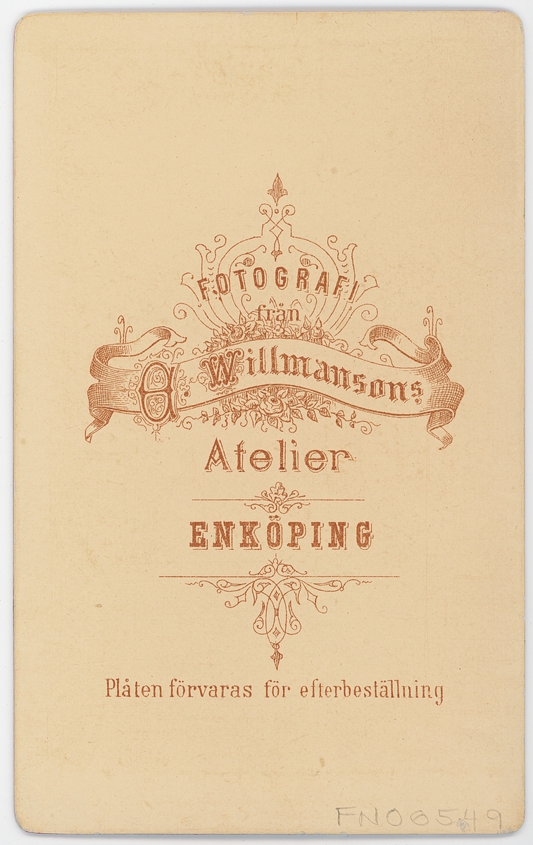 Kabinettsfotografi - kvinna, Enköping