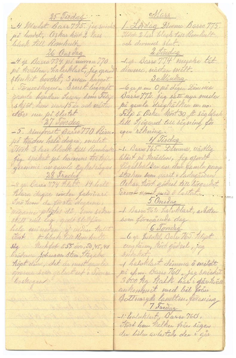 Gullereddagboken 1930