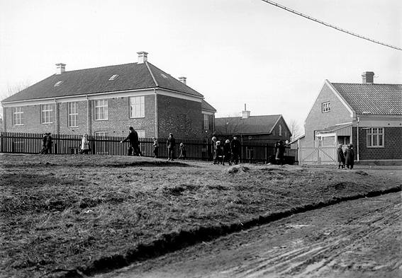 Stagnellska epidemisjukhuset vid Karlagatan på Herrhagen runt 1925.
