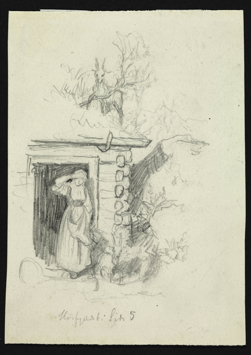 Hans Gude, Tegninger